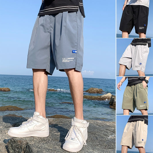 Ice Silk Shorts Mens Summer Thin Outwear Quick Drying Casual Pants Mens Five Point Trend Beach Basketball Sports Pants - Mammalook
