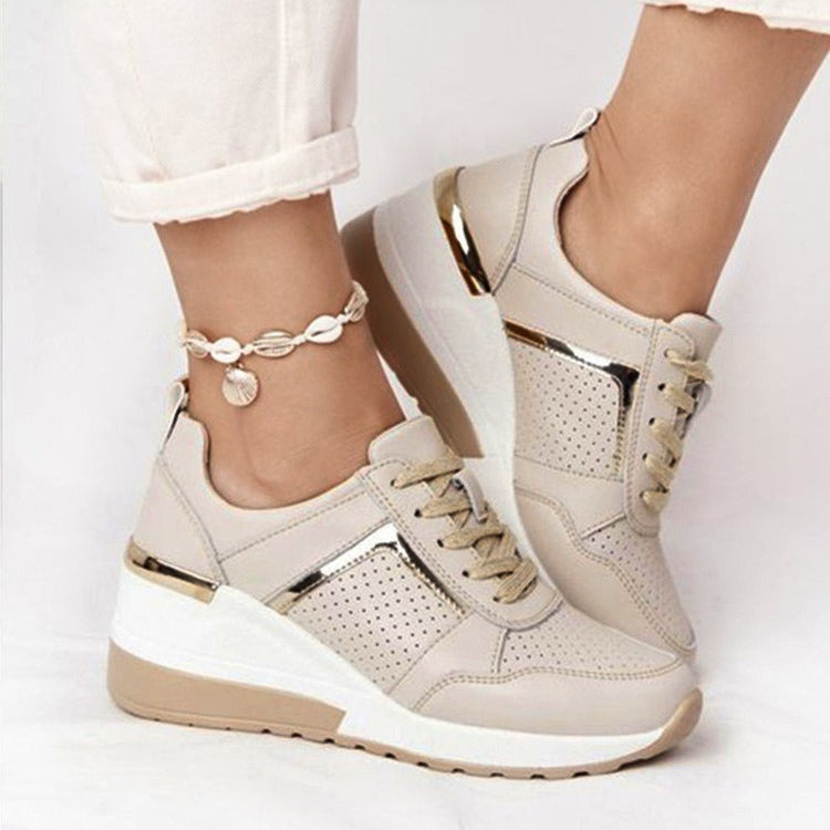Europe and the United States large size sports new thick sole casual shoes strap mesh sports shoes - Mammalook