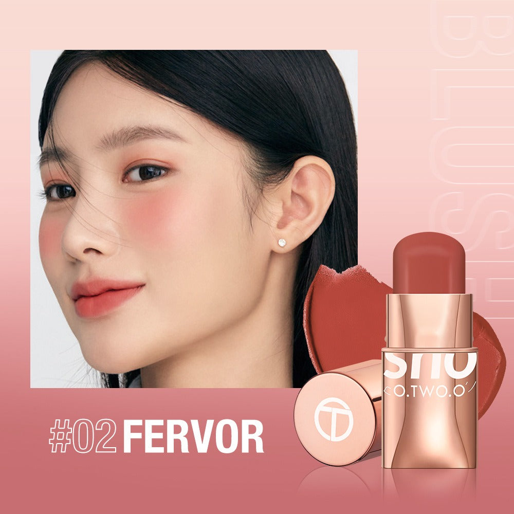 Vigorous and smooth powder blusher cream can improve the appearance and highlight the natural nude makeup powder blusher stick makeup SC049 - Mammalook