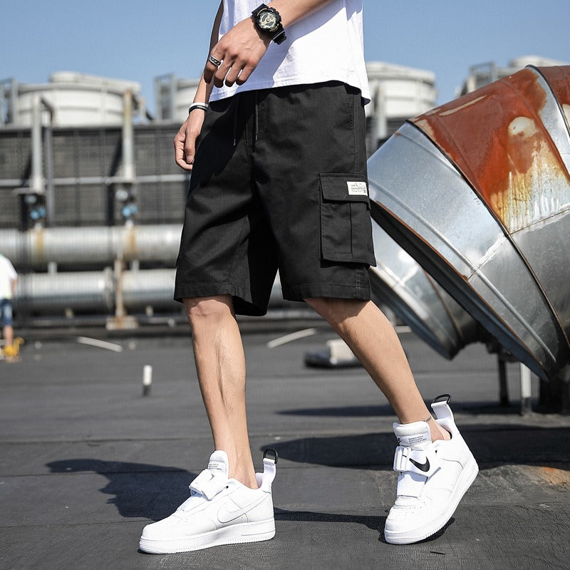 Mens Mens New Summer Shorts Sports Pants Trend Beach Pants Students Cargo Pants - Mammalook