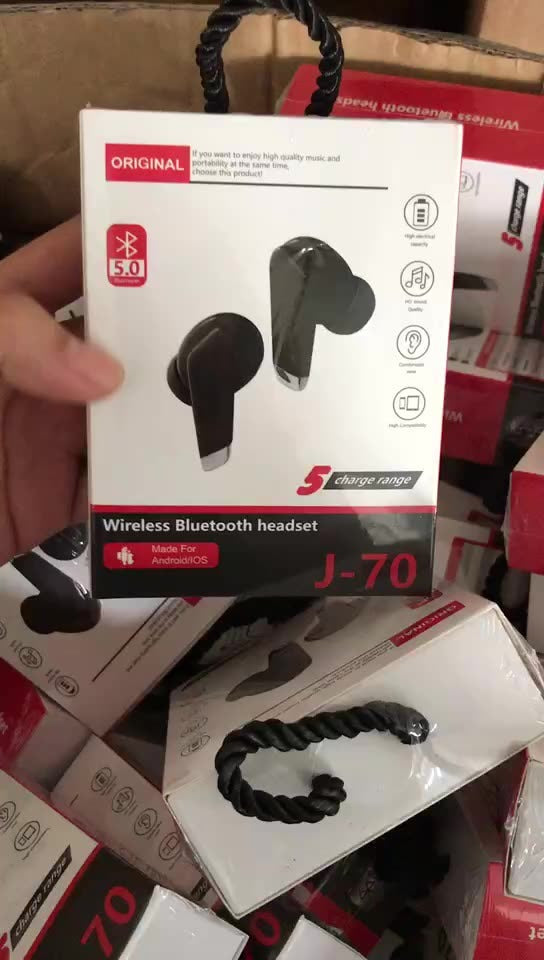 Bluetooth Headset TWS Wireless Headset 5.0 Half-In-Ear J70 Touch Wireless Sports Headset - Mammalook