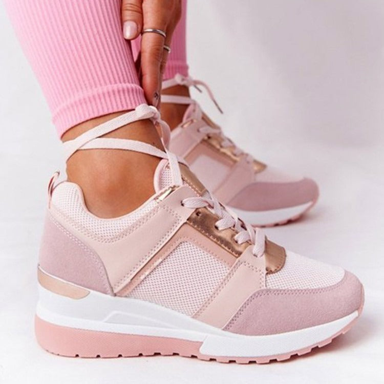 Europe and the United States large size sports new thick sole casual shoes strap mesh sports shoes - Mammalook