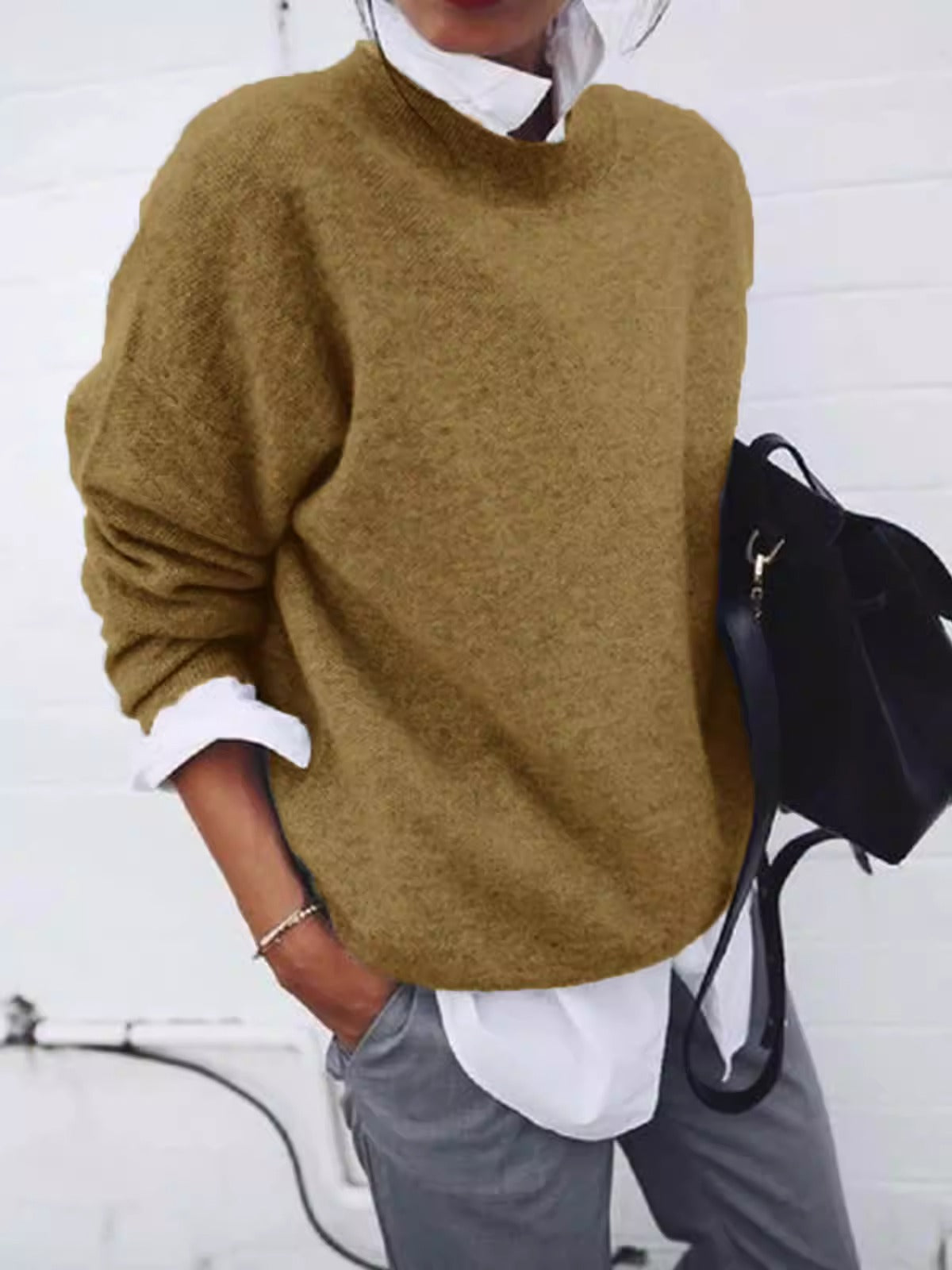New autumn and winter cross-border European and American eBay Amazon knitted long sleeved pullover hoodie jacket for women - Mammalook
