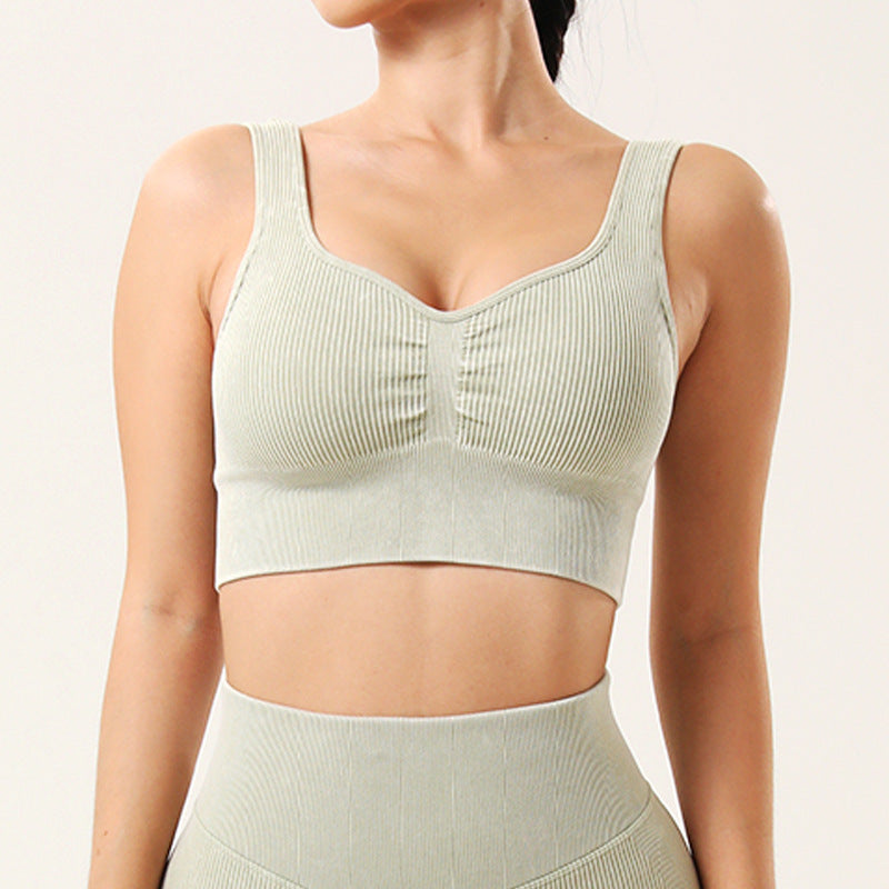 Frosted Yoga Suit Six Piece Back Strap Bra Sexy Long Sleeved Short Sleeved Hip Lifting Waist Closing Shorts Pants - Mammalook