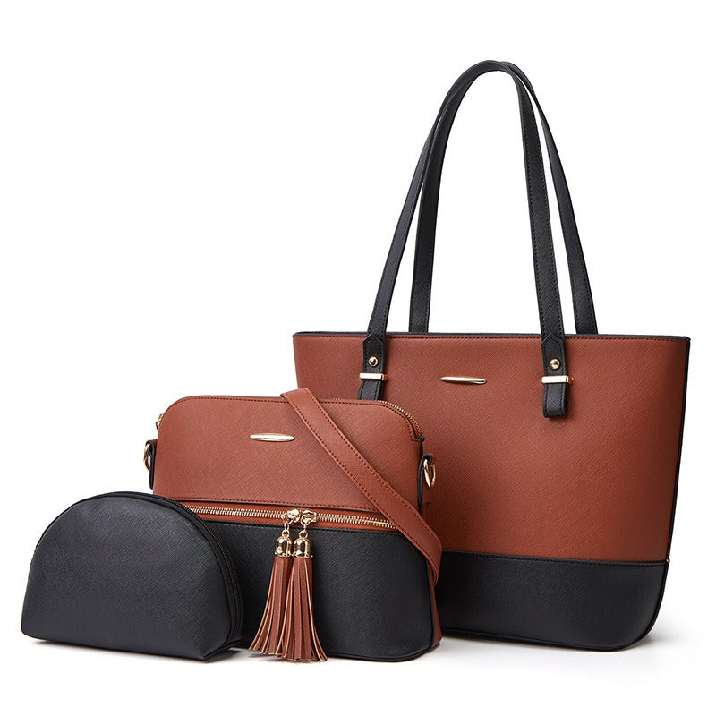 New Style Mother and Child Bag Atmosphere Three Piece Set One Shoulder Diagonal Straddle Handheld Women's Bag - Mammalook