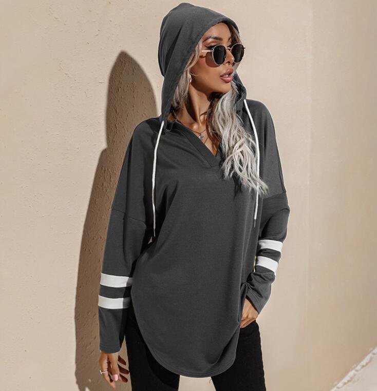 Women's Westen Hooded Sweater Women's Spring And Autumn New Thin Loose Top Coat - Mammalook