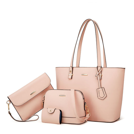 Trendy Women's Bag Retro Celebrity One Shoulder Handbag New High Capacity Fashion Cross Four Piece Set Mother Bag - Mammalook