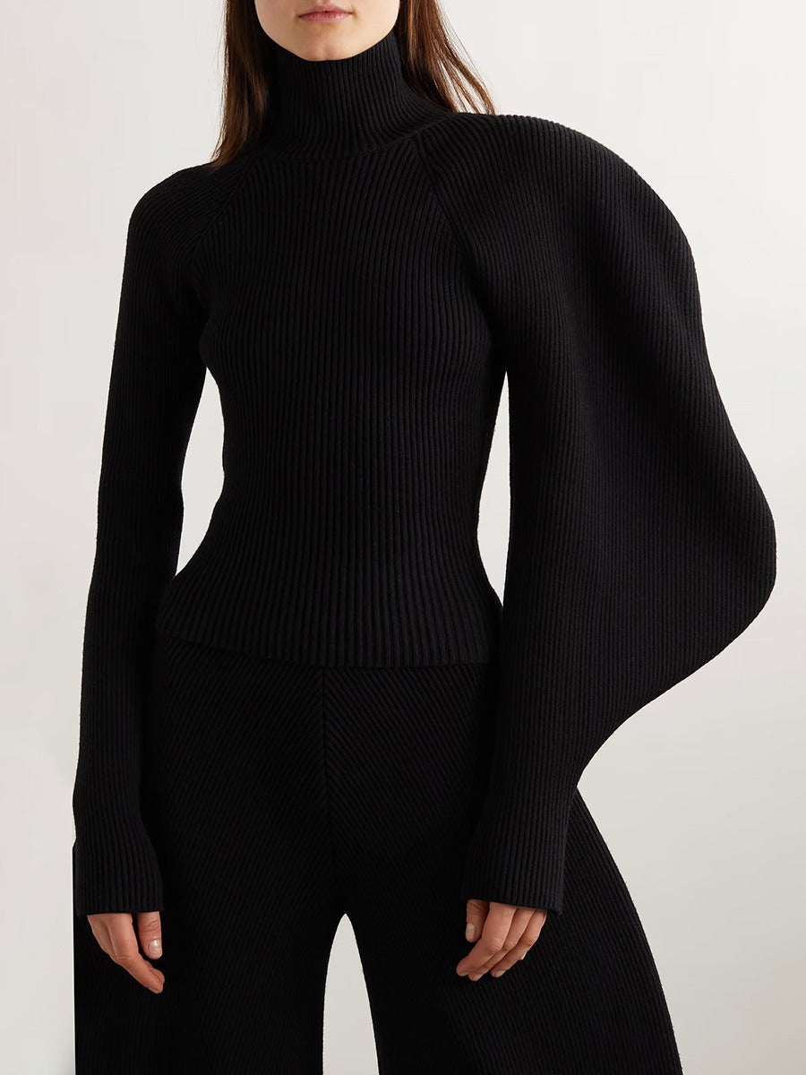 Women's Solid Color Knitted Sweater - Mammalook