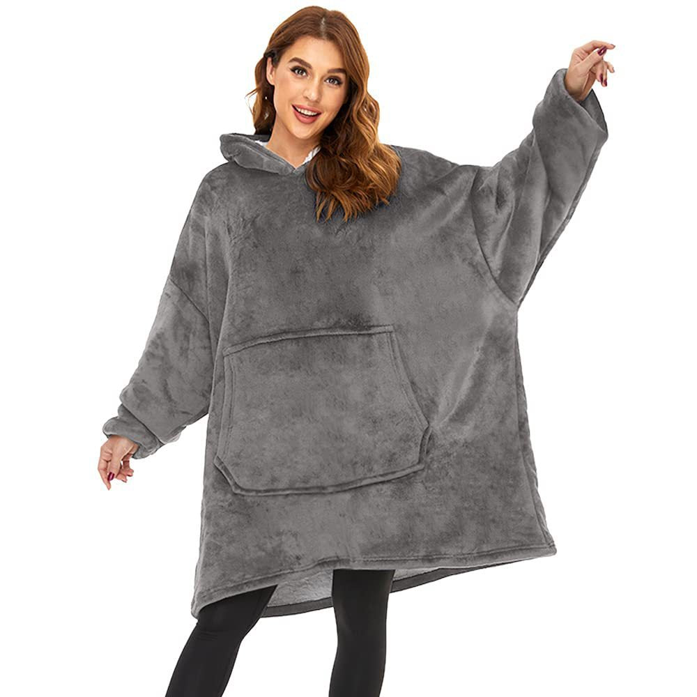 Pullover fleece jacket with hood outdoor - Mammalook