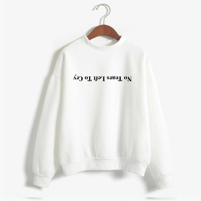 Ariana Grande "No Tears Left to Cry" Hoodie – Women's Harajuku Print Pullover - Mammalook