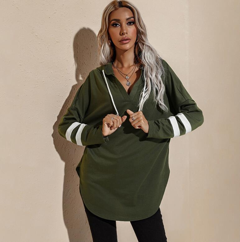 Women's Westen Hooded Sweater Women's Spring And Autumn New Thin Loose Top Coat - Mammalook