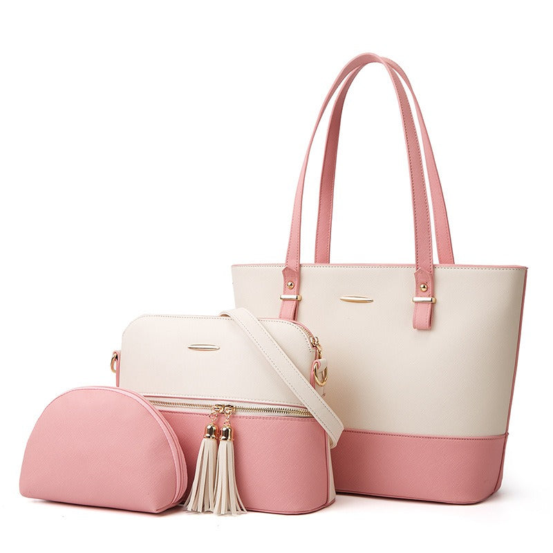 New Style Mother and Child Bag Atmosphere Three Piece Set One Shoulder Diagonal Straddle Handheld Women's Bag - Mammalook