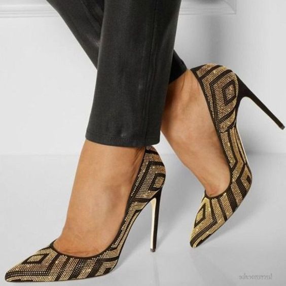 processing time:5-7 days after placing orders--The New Mixed Color Hot Diamond Pointed Toe High Heels Fashion Sexy High Heels - Mammalook