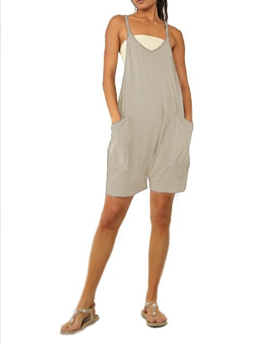Backless Jumpsuit Ladies Girls Sports Causal Suit Custom Rompers Women Plus Size Jumpsu - Mammalook