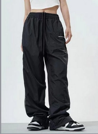 American Retro Striped Patchwork Sports Pants – Spring and Autumn - Mammalook