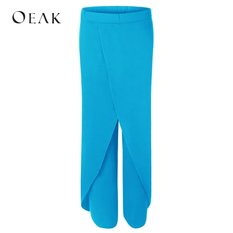 Split Casual Loose Wide-Leg Pants for Women - Mammalook