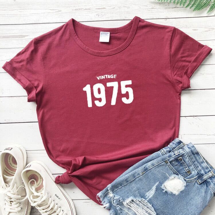 T-shirt VINTAGE 1975 - Short Sleeves