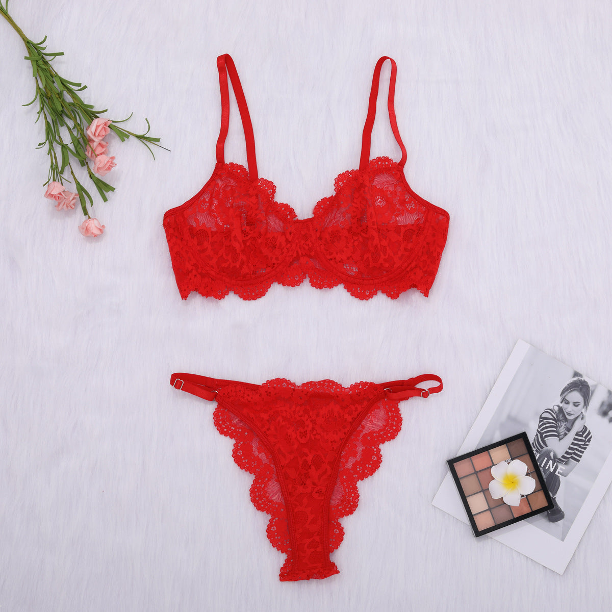 French style lingerie lace sexy suit - Mammalook