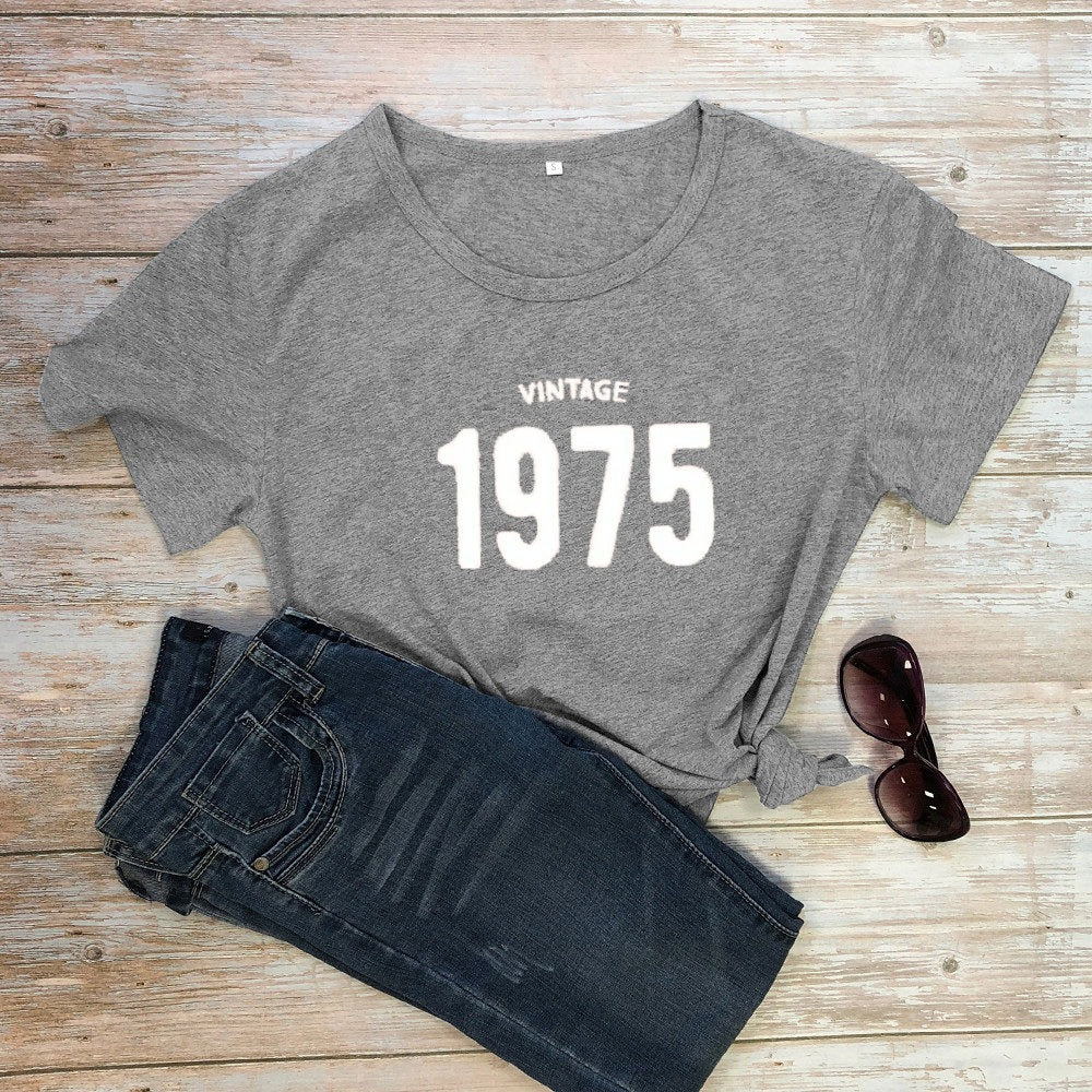T-shirt VINTAGE 1975 - Short Sleeves