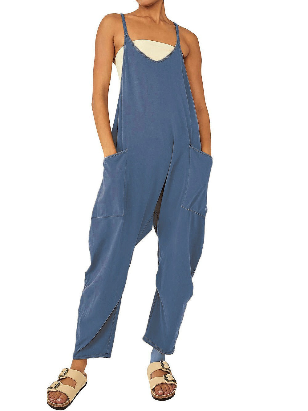 Backless Jumpsuit Ladies Girls Sports Causal Suit Custom Rompers Women Plus Size Jumpsu - Mammalook