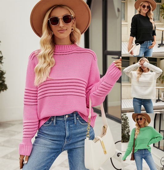 Pullover Sweater with Pit Stripe for Women - Mammalook