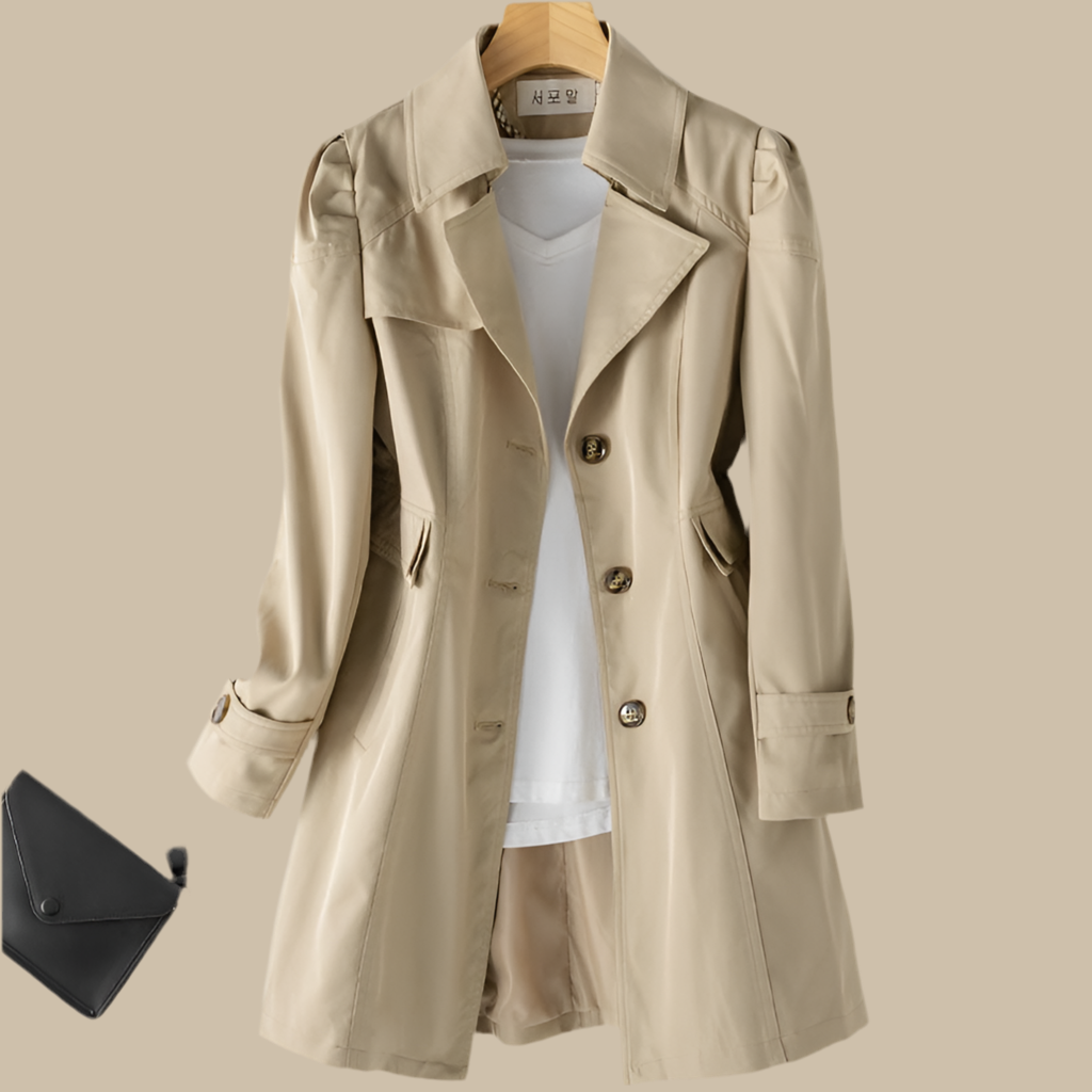 New trench coat for women, slim fit Korean version jacket, spring and autumn oversized versatile top for women