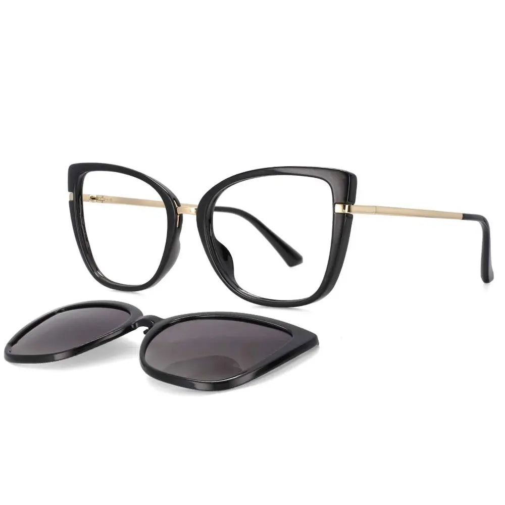 Anti-Blue Light Glasses with Multifunctional Polarized Sunglasses Clip - Mammalook