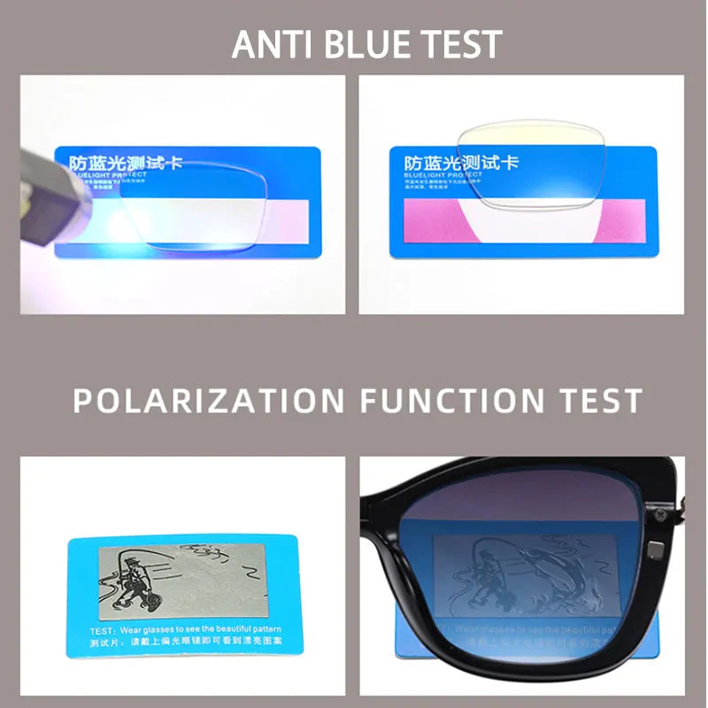 Anti-Blue Light Glasses with Multifunctional Polarized Sunglasses Clip - Mammalook