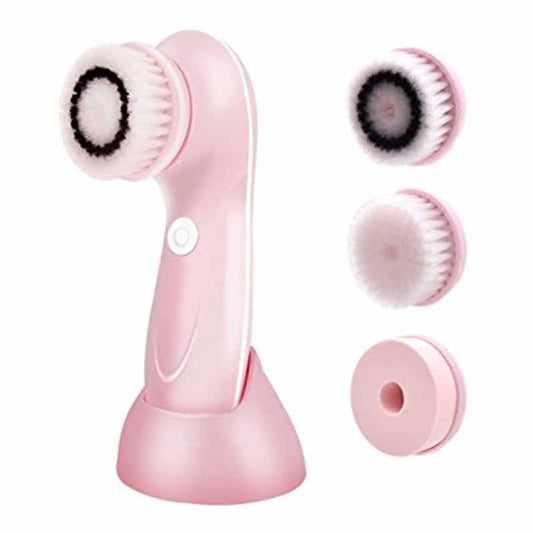 Electric Facial Cleanser 3-In-1 Washing Brush Face Cleansing Brush Skin Scrubber Cleaning Device For Face Brush Cleansing - Mammalook