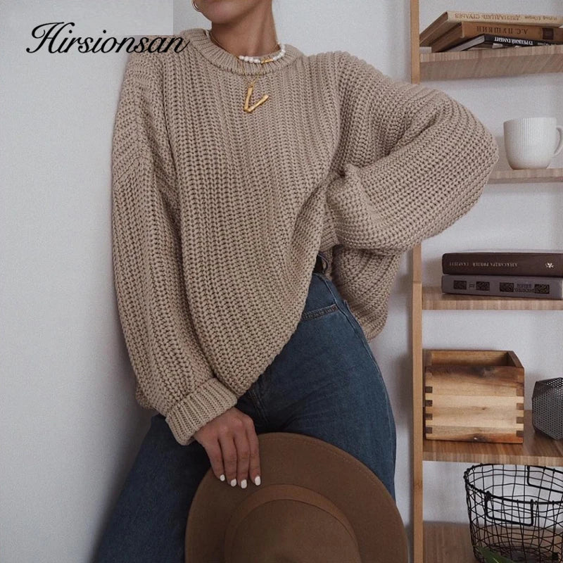 Loose Autumn Sweater Women New Oversized Warm Female Pullovers - Mammalook