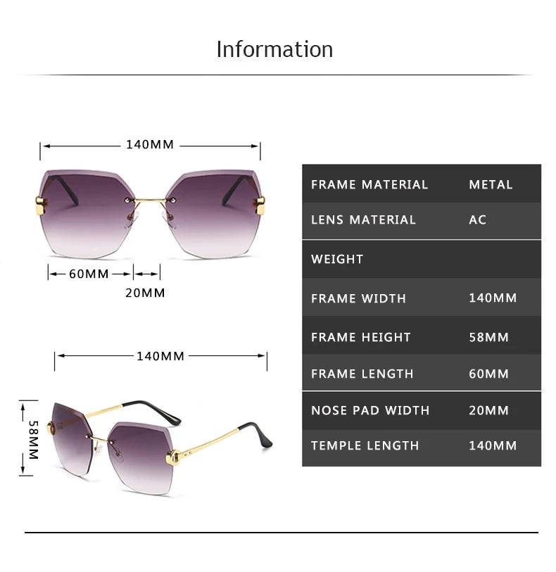 Luxury Brand Sunglasses Women Fashion Black Retro Sun Glasses Vintage Lady Summer Style Sunglasses Female Famous UV400 - Mammalook