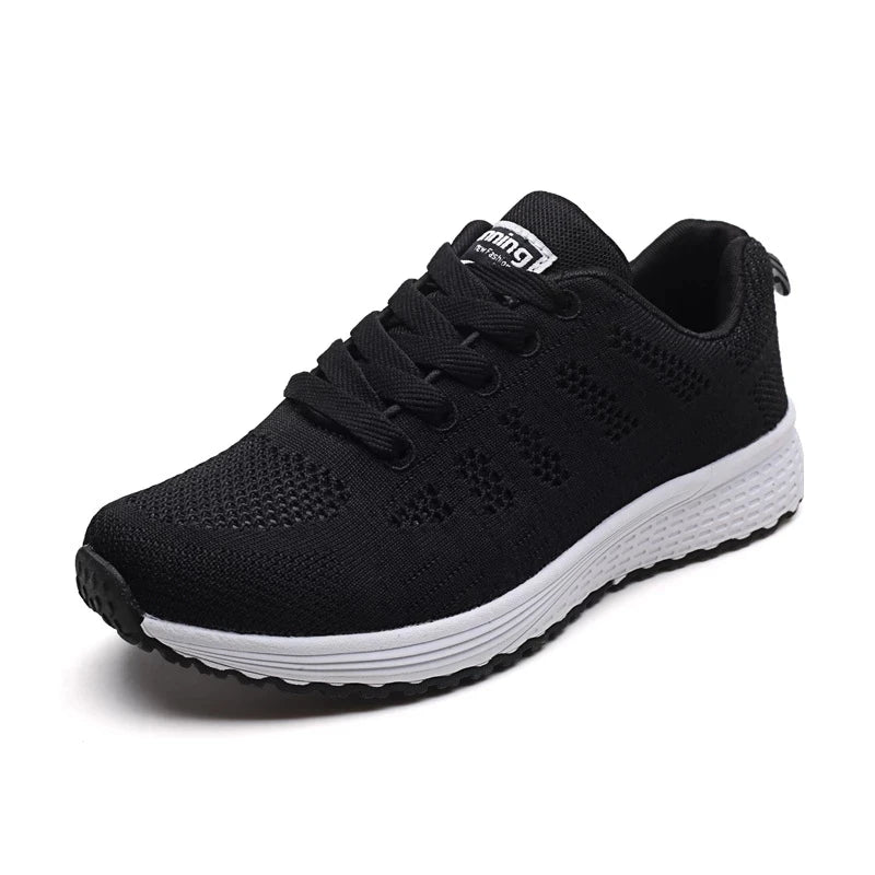 Women Casual Shoes Fashion Breathable Walking Mesh Flat Shoes Sneakers Women Gym Vulcanized Shoes White Female Footwear - Mammalook