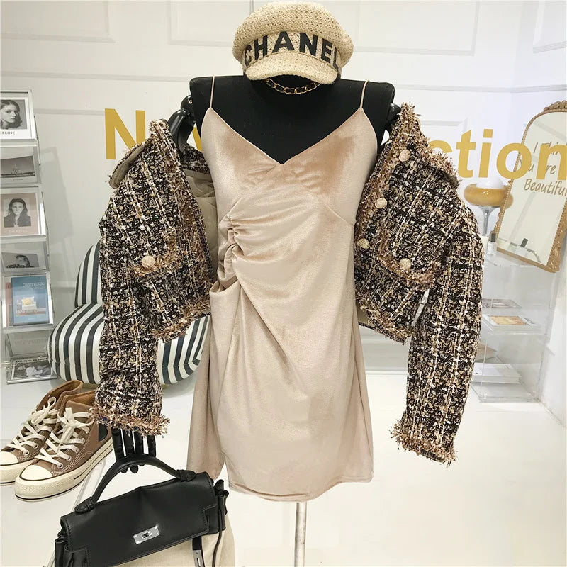Elegant Tweed Short Jacket – High-Quality Fashion Coat