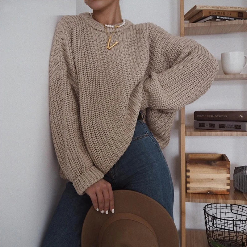 Loose Autumn Sweater Women New Oversized Warm Female Pullovers - Mammalook