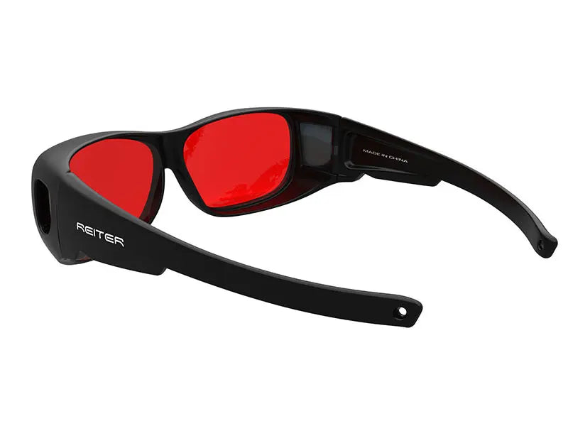 190-550nm OD 5+ 532nm Professional Green Laser Safety Glasses Red lenses Protective Goggles - Mammalook