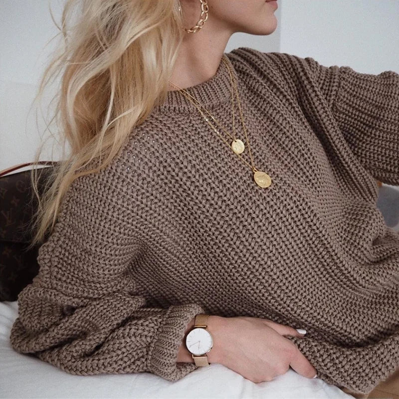 Loose Autumn Sweater Women New Oversized Warm Female Pullovers - Mammalook