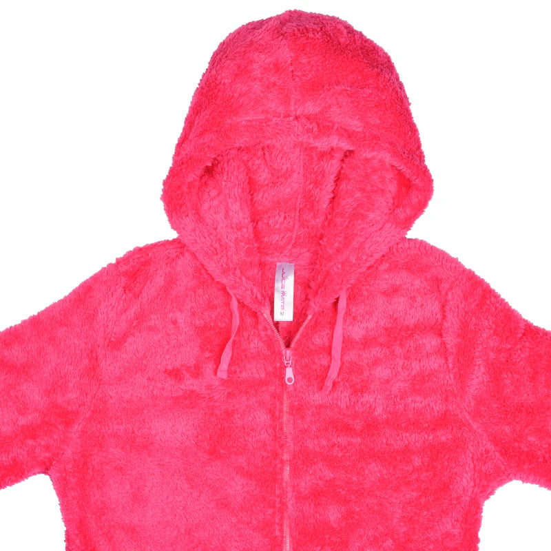 Winter Warm Pyjamas Women Onesies Fluffy Fleece Jumpsuits Sleepwear Overall Large Size Hood Sets Pajamas Onesie For Women - Mammalook