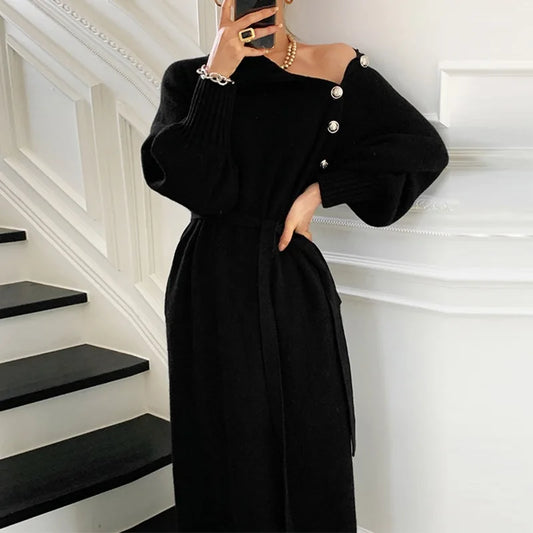 Knitted Long Sweater Dress