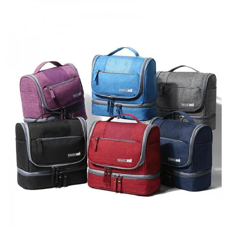 Designer Hanging Toiletry Bag Travel Cosmetics Bag Waterproof Oxford Organizer for Travel Accessories Toiletry Kit for Men Women - Mammalook