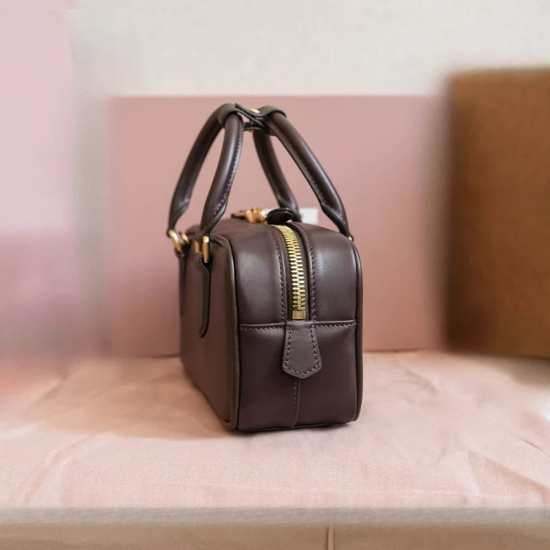 Small size 2024 Arcadie Cowhide Handbag High Definition Edition of Luxury Shoulder Bag for Women, New Leather Designer Bag - Mammalook