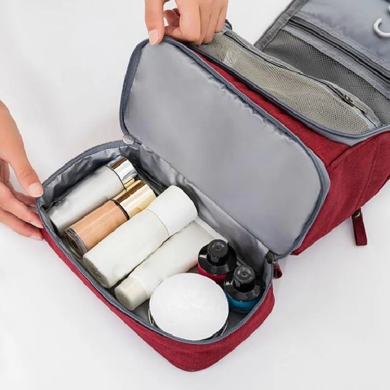 Designer Hanging Toiletry Bag Travel Cosmetics Bag Waterproof Oxford Organizer for Travel Accessories Toiletry Kit for Men Women - Mammalook