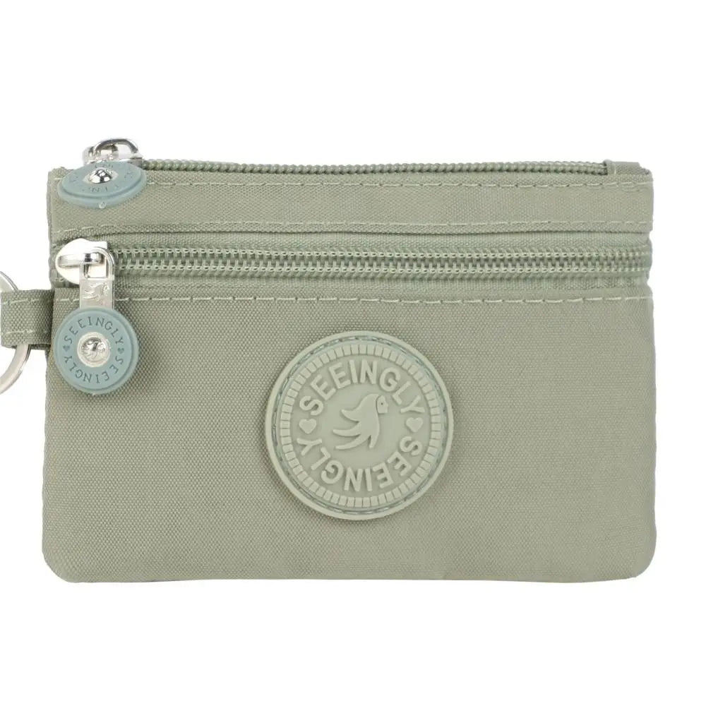 Canvas Money Coin Purse 2024 New with Key Ring Waterproof Credit Card Holoder Wear-resistant Wallet Money Bag Male Female - Mammalook