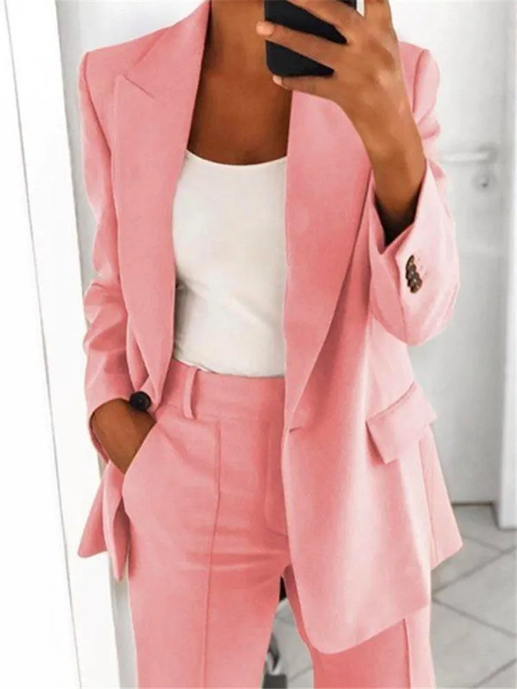 Two-Piece Blazer and Pants Set