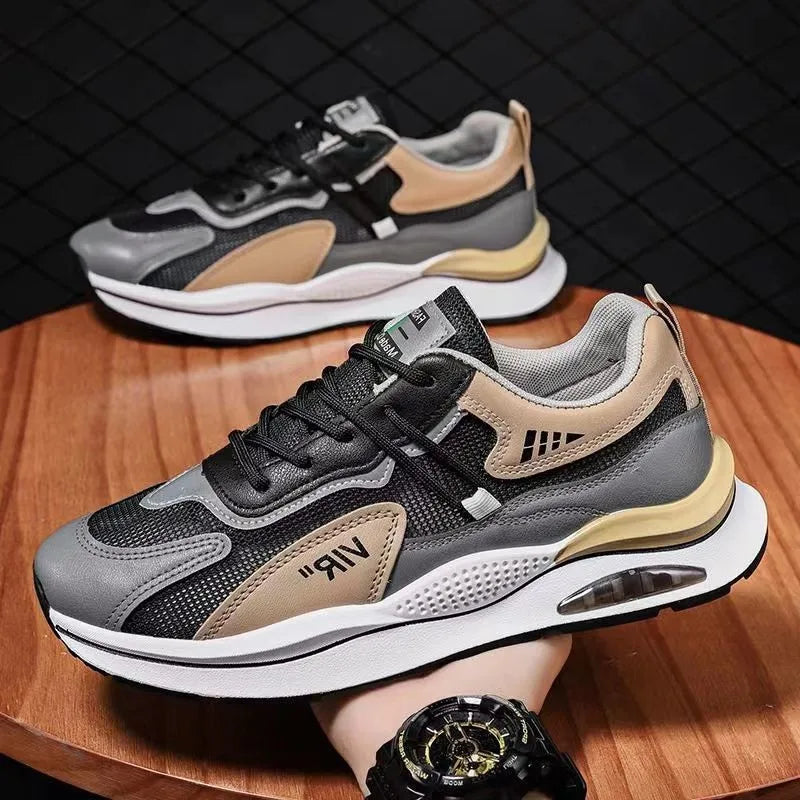 Men’s Summer Mesh Sports Sneakers – Anti-Slip Basketball & Running Shoes