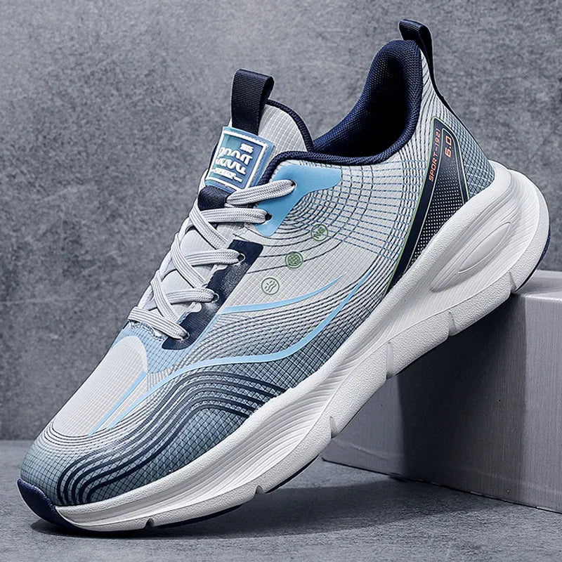 New Designer Platform Sneakers for Men Spring Autumn Soft-soled Casual Men's Running Shoes Fashion Light Sports Shoes Male - Mammalook