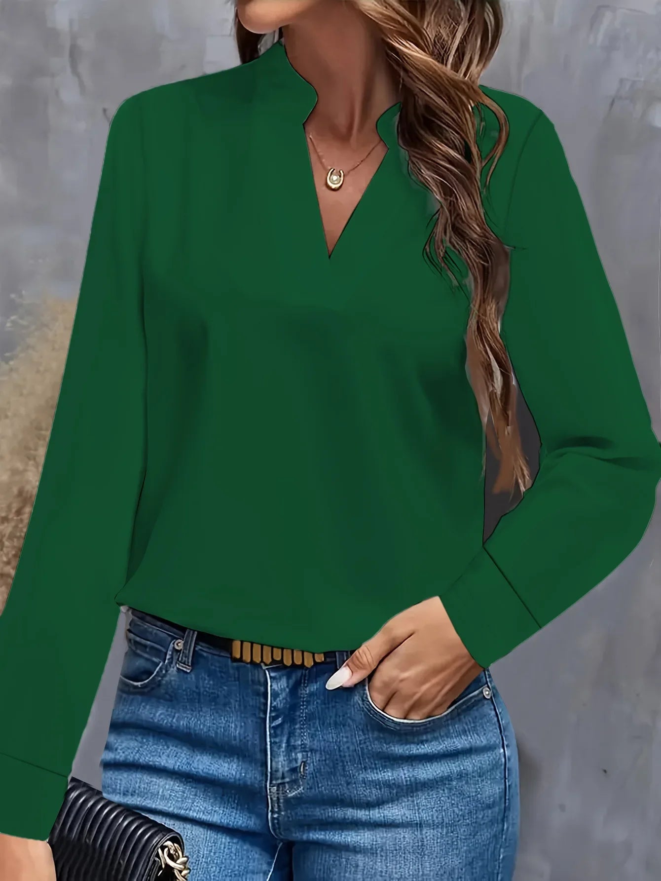 Blouses Spring - Long Sleeve - V-neck