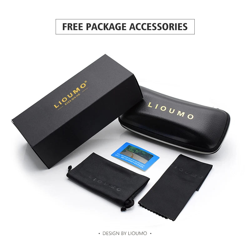 LIOUMO Polarized Aviation Sunglasses – Stylish & Anti-Glare Pilot Glasses for Men & Women