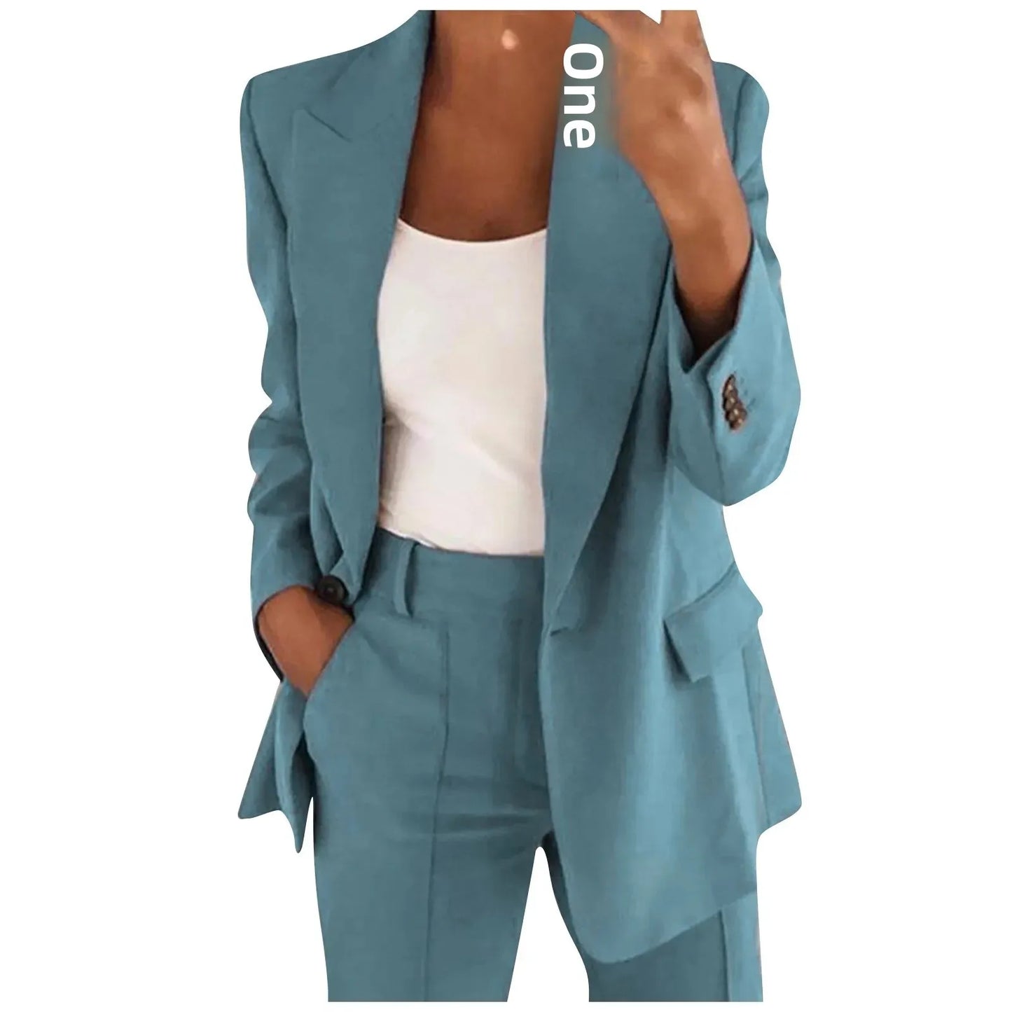 Women's Blazer - Elegant Slim Fit Lapel-Free Smooth Silhouette