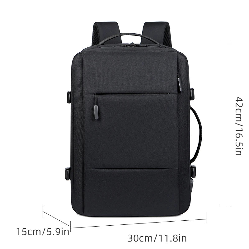 Classic Travel Backpack Men Business Backpack School Expandable USB Bag Large Capacity Laptop Waterproof Fashion Backpack - Mammalook