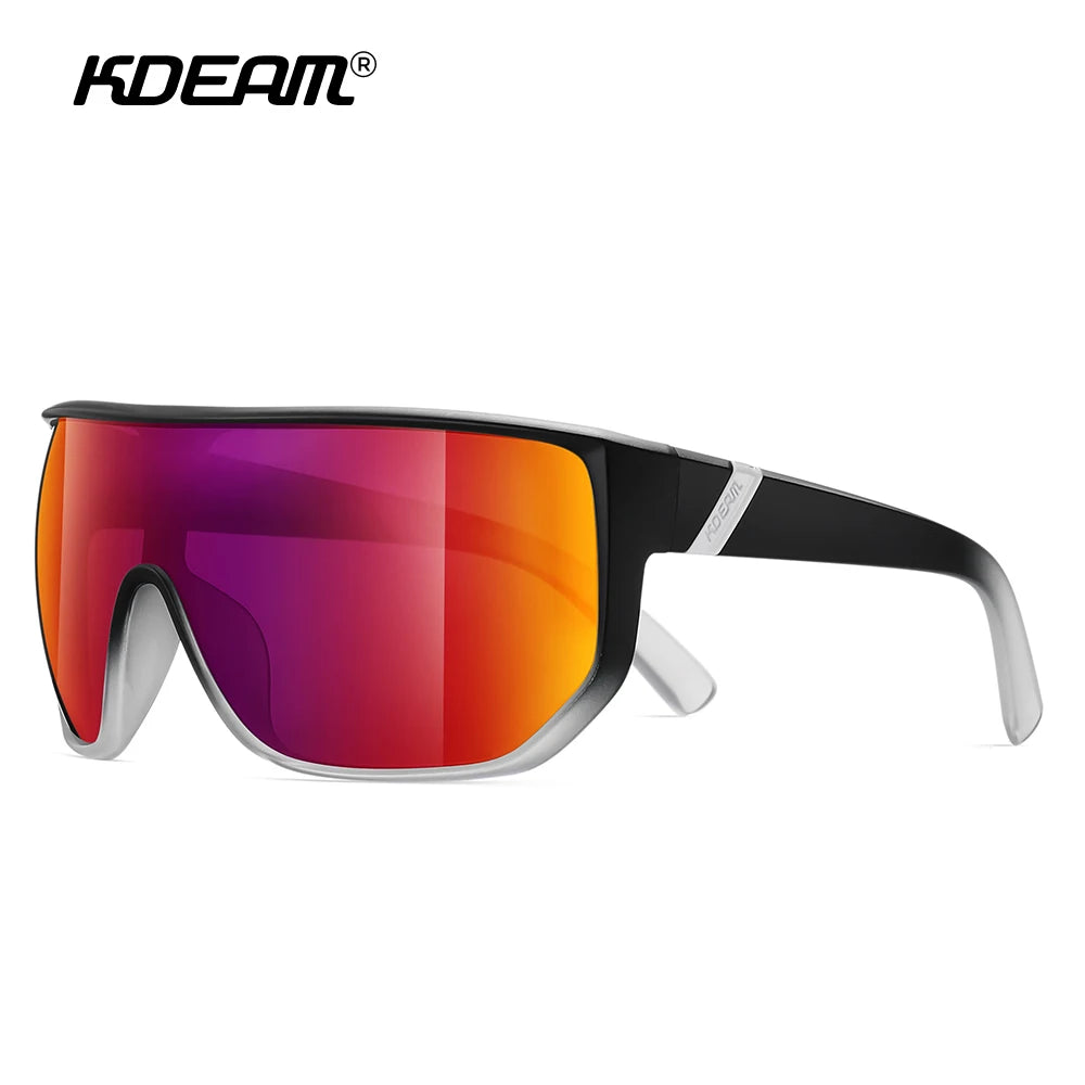 KDEAM New Men's Cycling Sunglasses Sports Polarized Wide-Angle Goggles Party Glasses - Mammalook